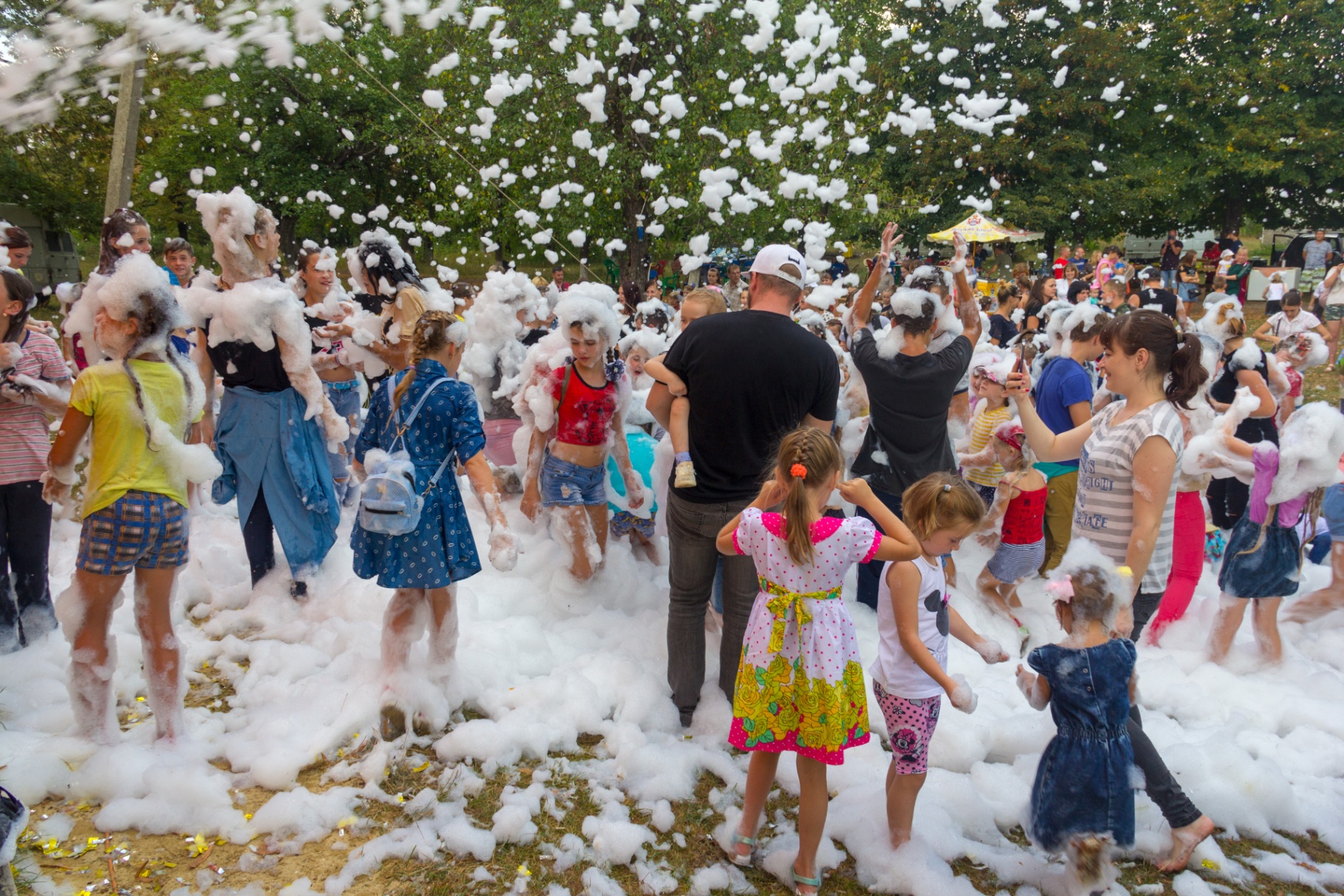 Large foam party